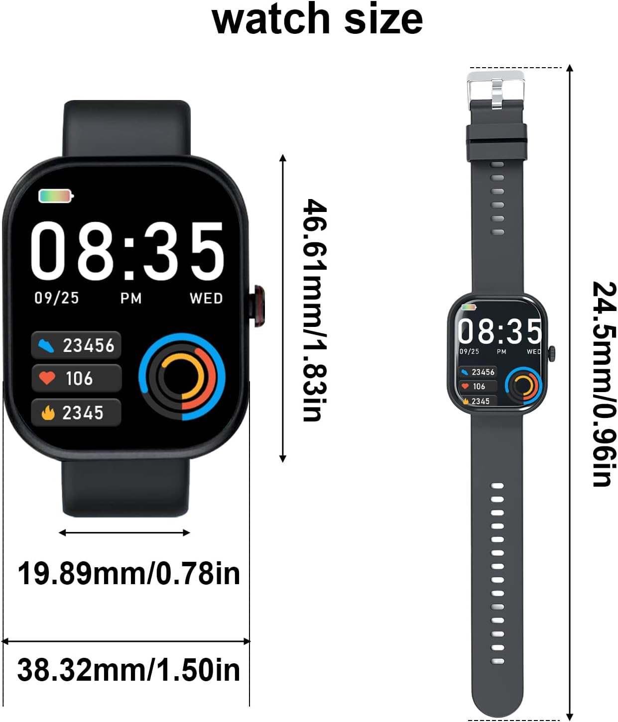 Thumbnail 6 de Smartwatch Herren mit Telefonfunktion G21 – 2.01" HD Touchscreen, IP67, lange Akkulaufzeit