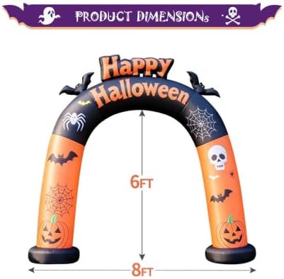 Detalle 2 de DomKom Halloween Inflatable Arch 8FT