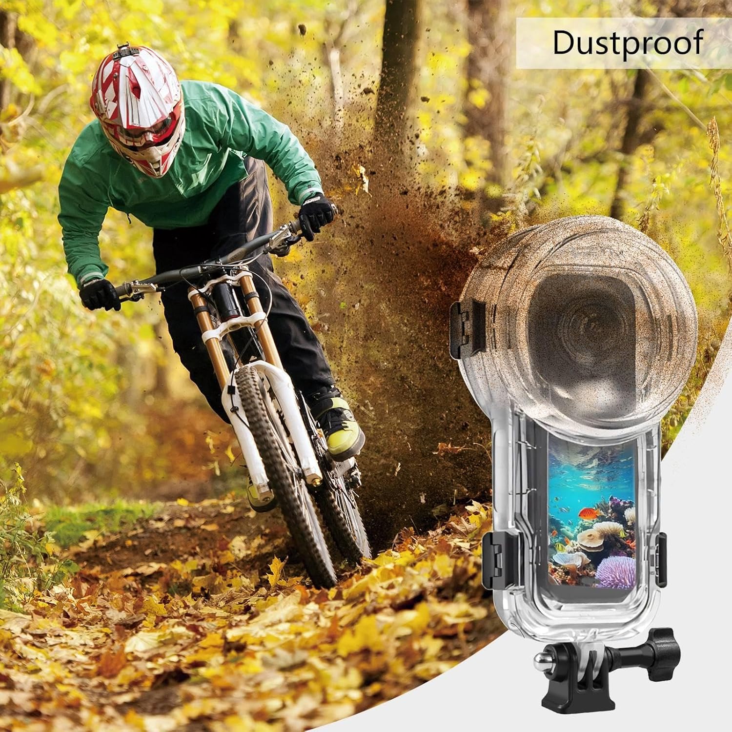 Thumbnail 4 de PULUZ Waterproof Case for Insta360 X5 60M