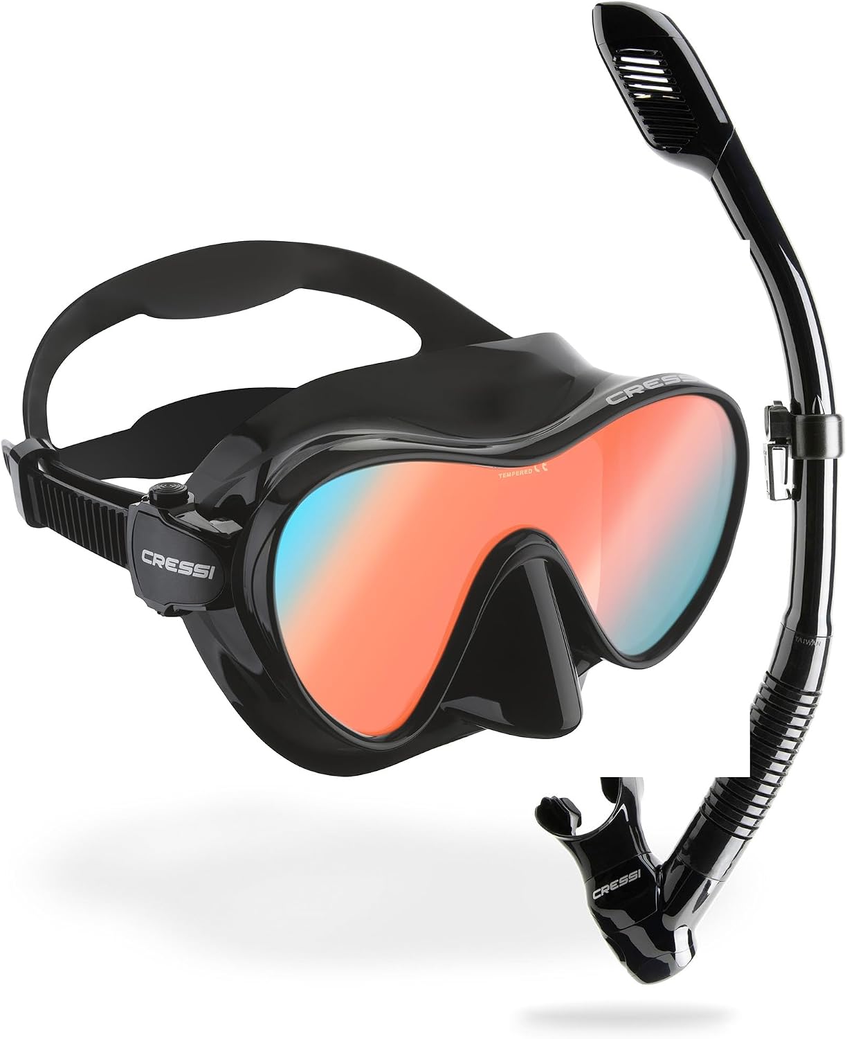 Thumbnail 3 de Cressi F1 Frameless Diving Mask – Anti-Fog Tempered Glass, Soft Silicone, Adjustable Buckles