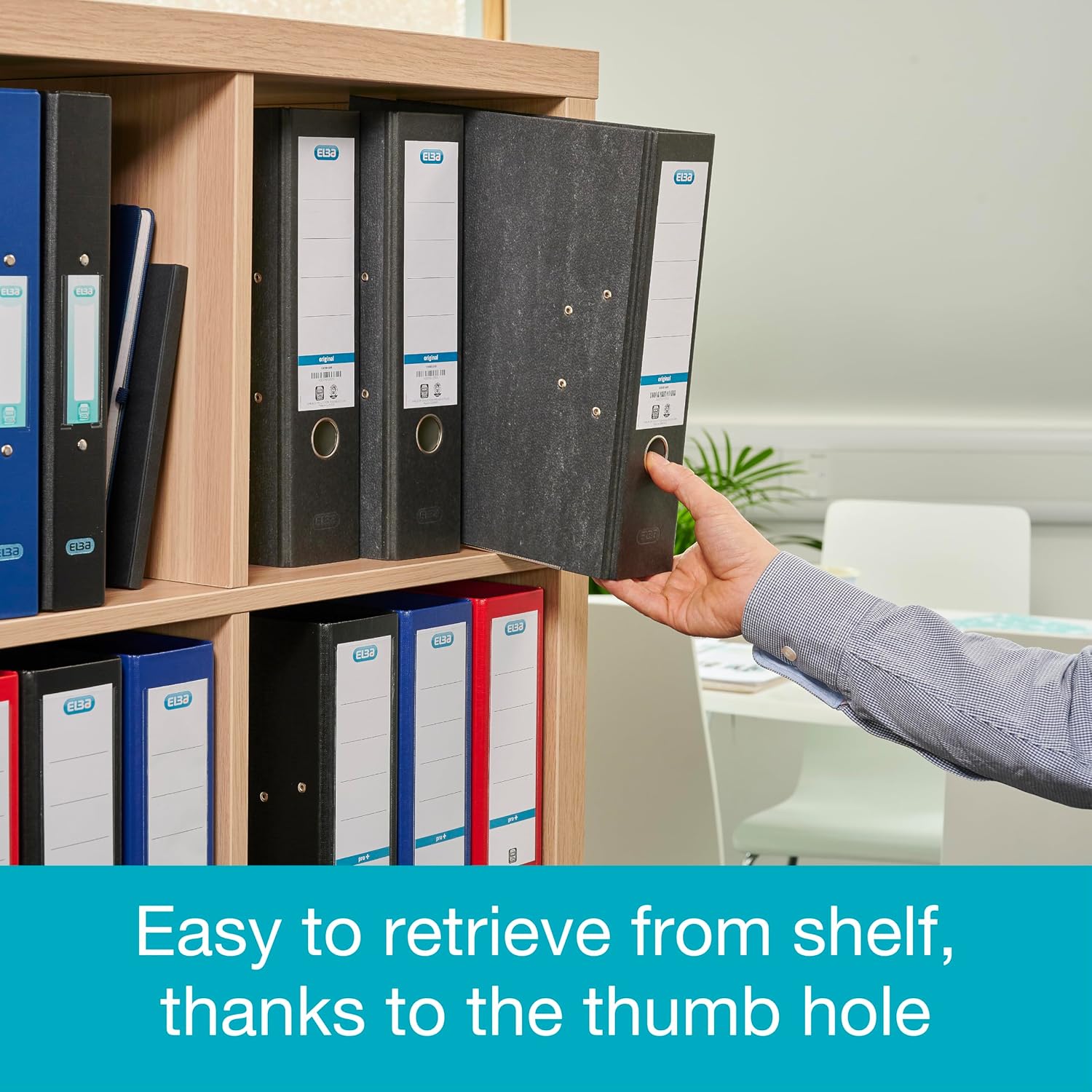 Thumbnail 5 de Elba A4 Lever Arch Files, Black Cloud Effect – 6 Pack