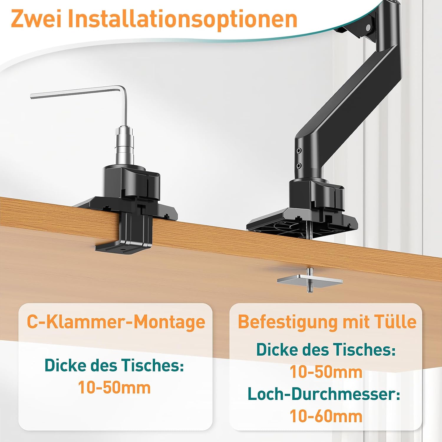 Thumbnail 6 de ELIVED EV3227 Monitorarm für bis zu 49 Zoll