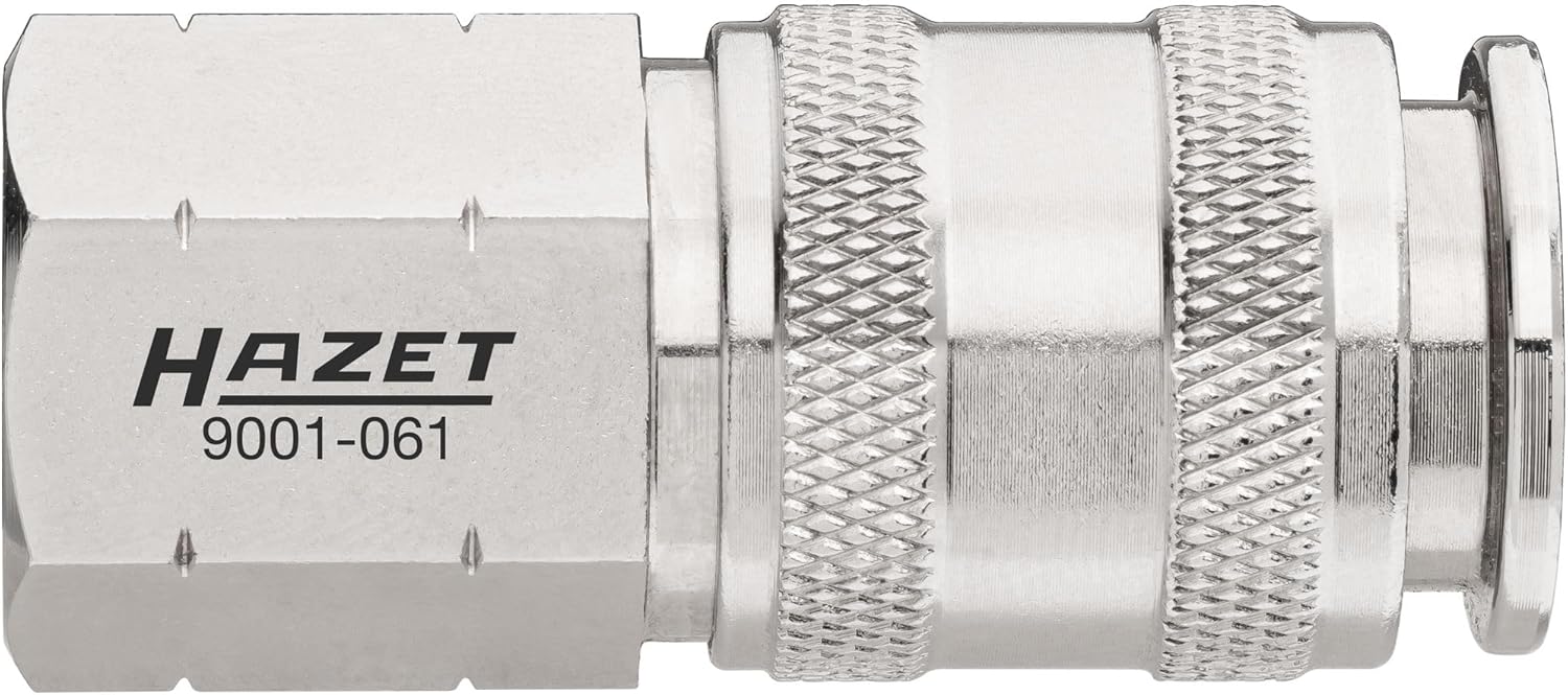 Detalle 2 de Raccord rapide d'air comprimé HAZET 9001-061 – Filetage intérieur 3/8″, utilisation à une main