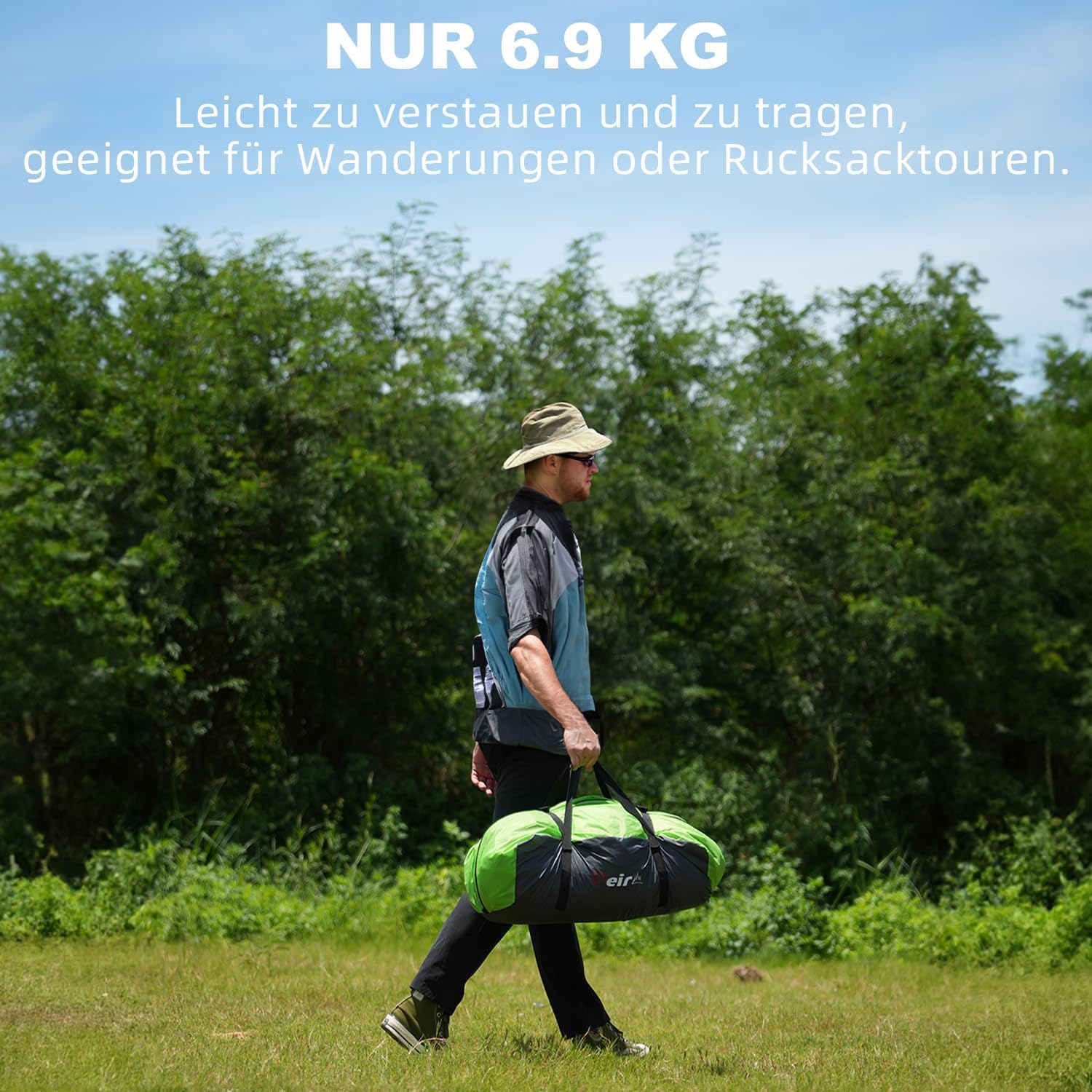 Thumbnail 5 de Tunnelzelt für 4 Personen mit 3 Eingängen