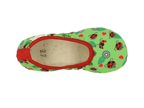 Detalle de Lico G 1 STYLE Unisex Kinder Gymnastikschuhe, Grün/Rot, Größe 40 EU