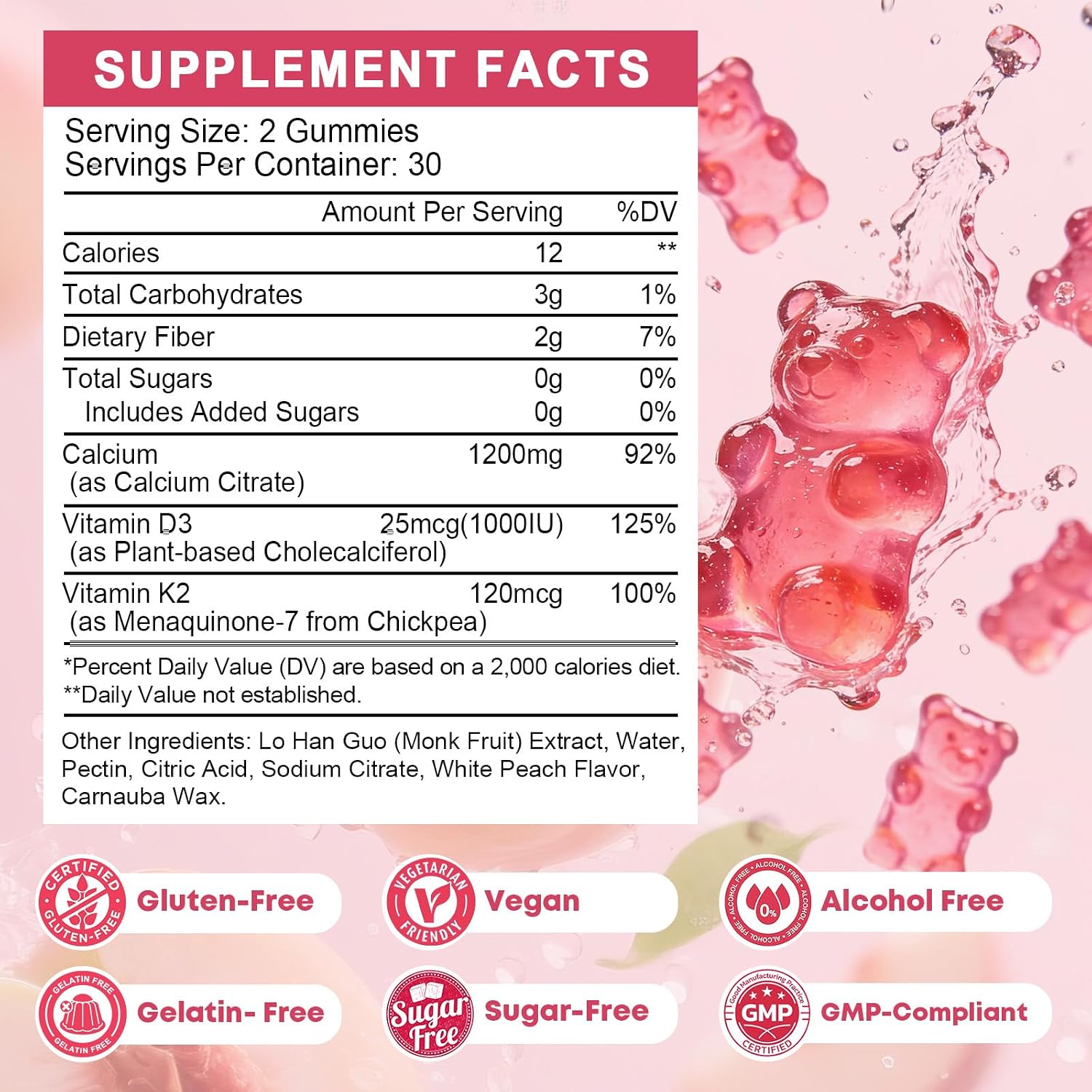Detalle 2 de Calcium Citrate Gummies, 60 Count