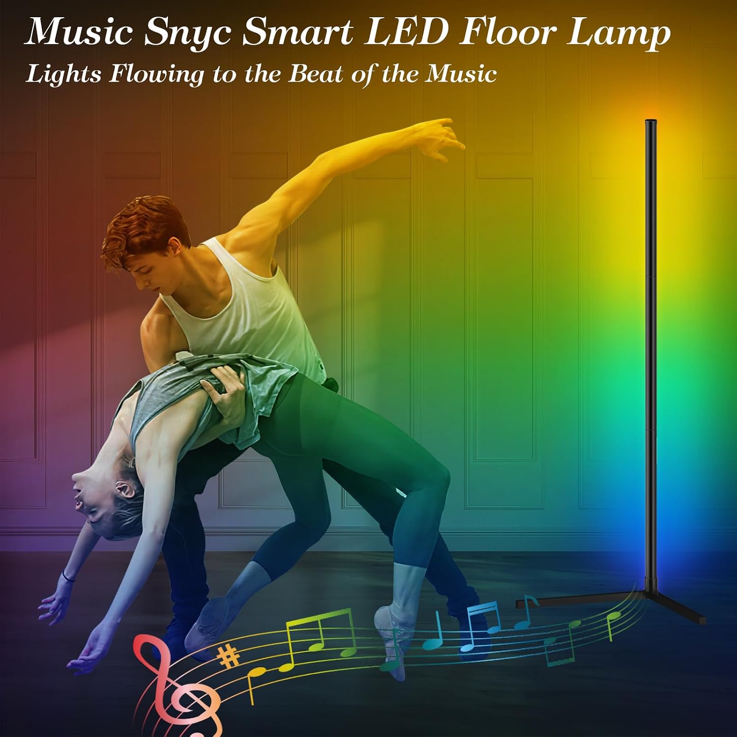 Detalle 2 de Corner Floor Lamp 165cm Smart RGB LED