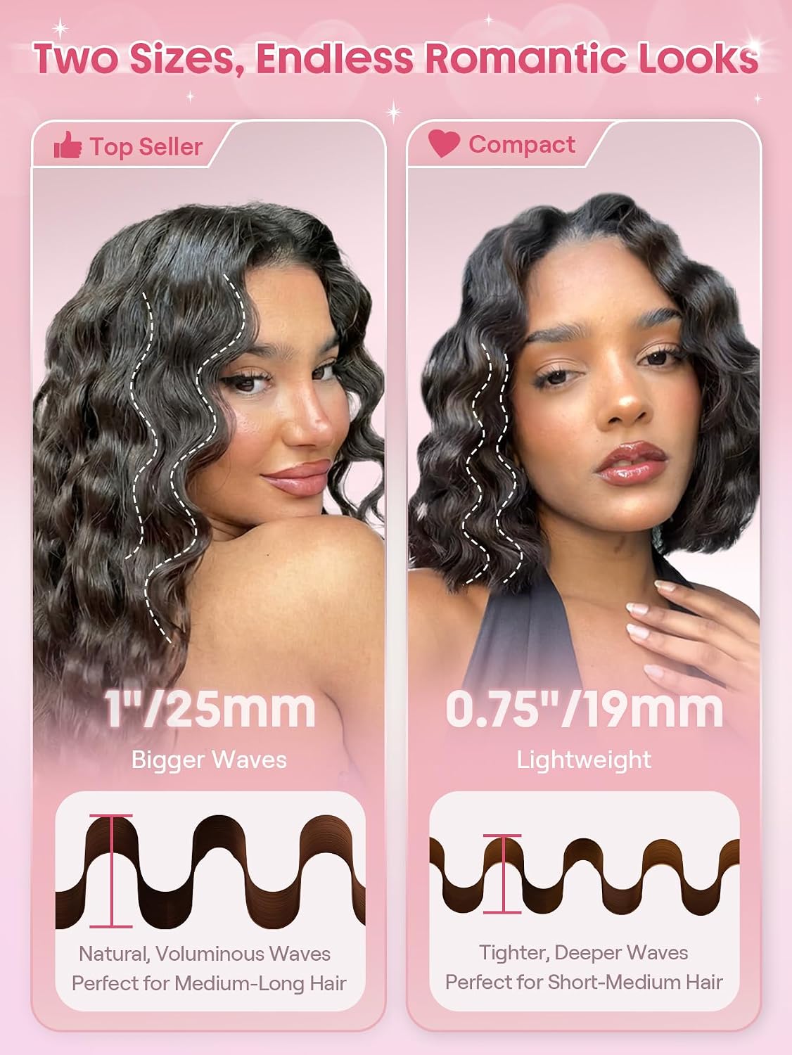 Detalle de SHEGLAM Cupid's Beach Wave Iron 19mm