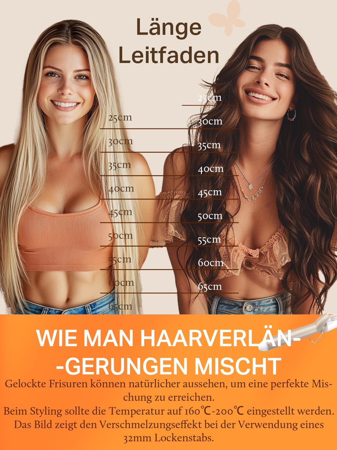 Thumbnail 6 de DOORES Echthaar Tape-in Extensions Tief Schwarz 50 cm (20 Zoll) – Remy Haarverlängerung, 100 g, 40 Stück