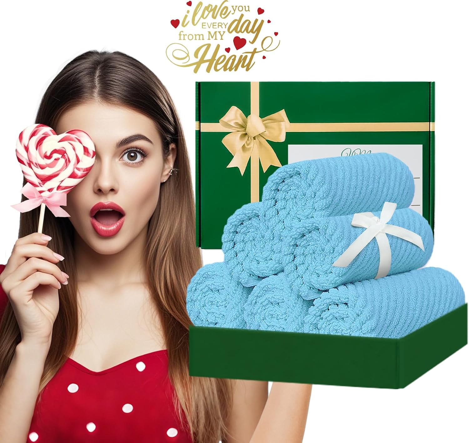 Thumbnail 4 de VOOVA & MOVAS Blue Washcloths 6PC Large 13" x 13"