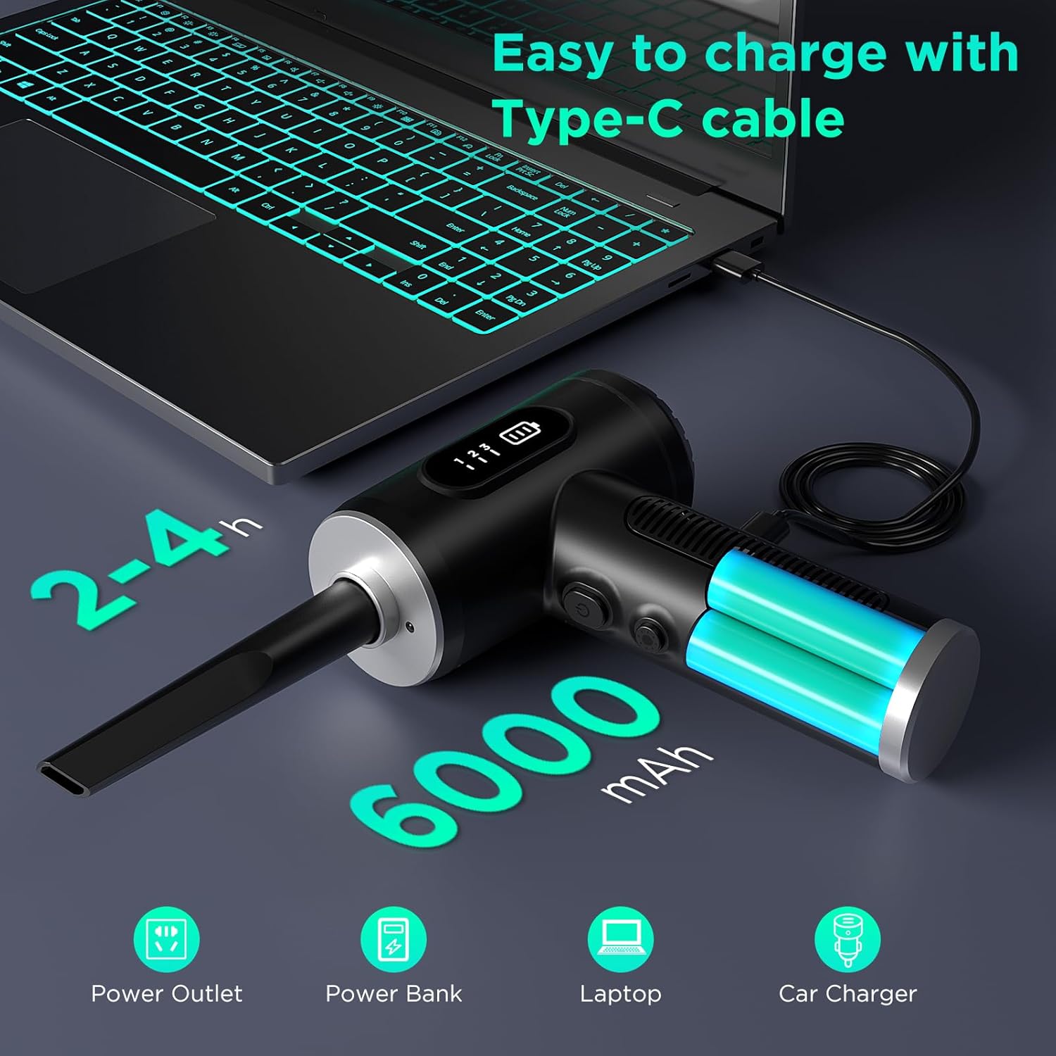 Thumbnail 3 de ONEWAY Compressed Air Duster 6000mAh