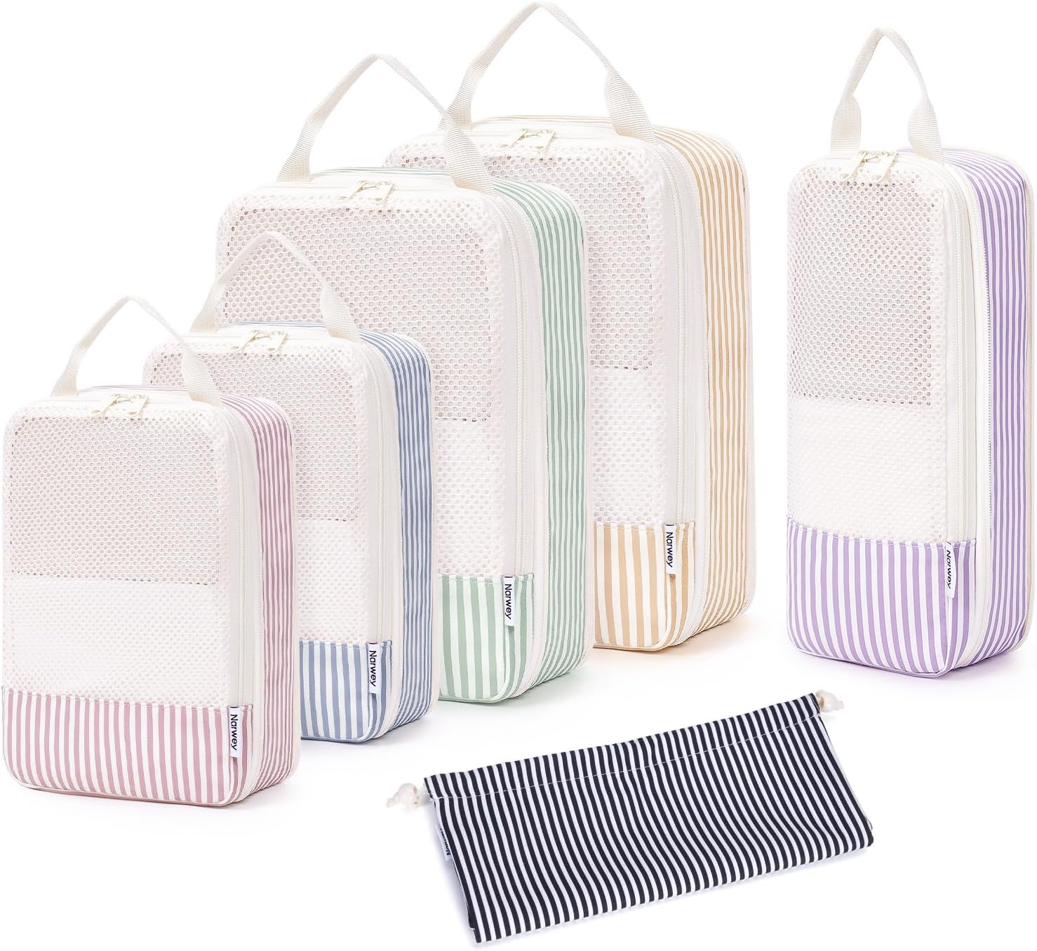 Detalle de Narwey Compression Packing Cubes 6-set
