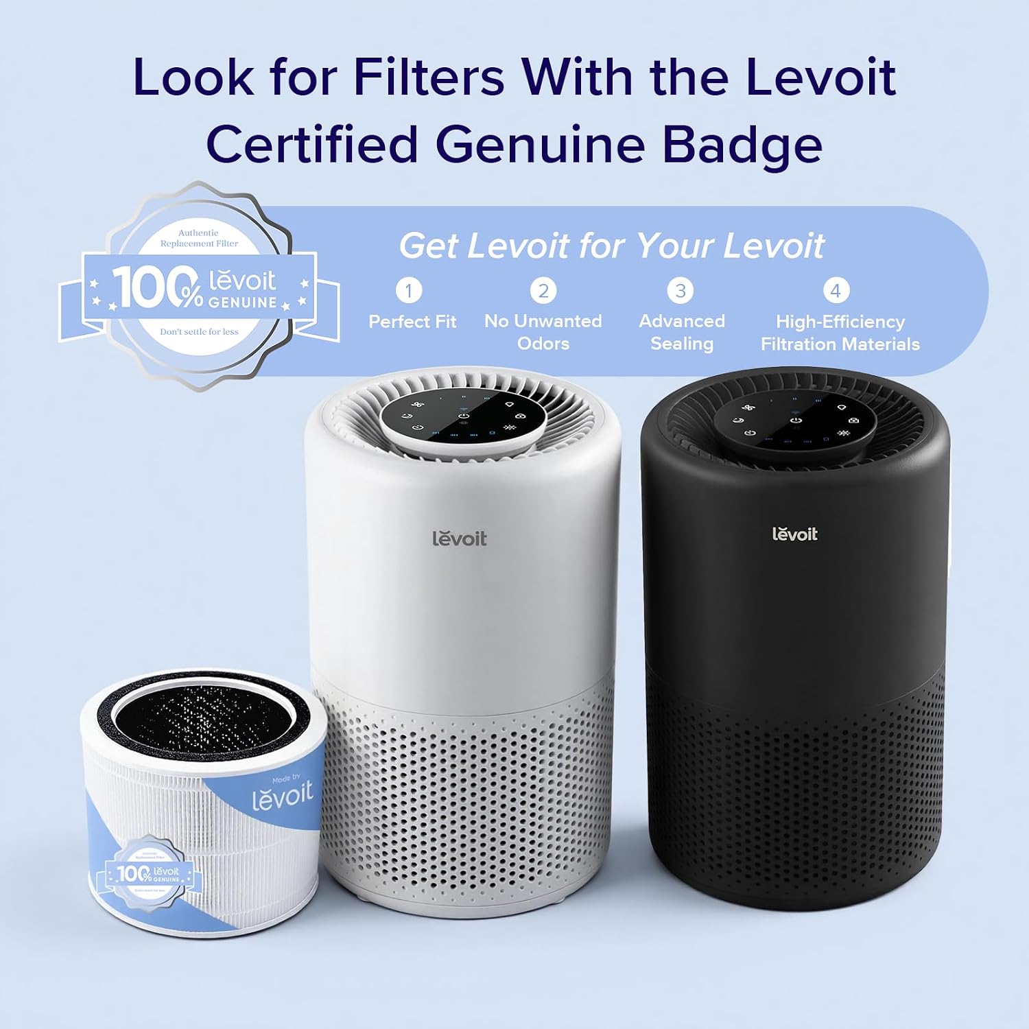 Thumbnail 1 de Levoit Core 200S-P Replacement Filter (1-Pack)
