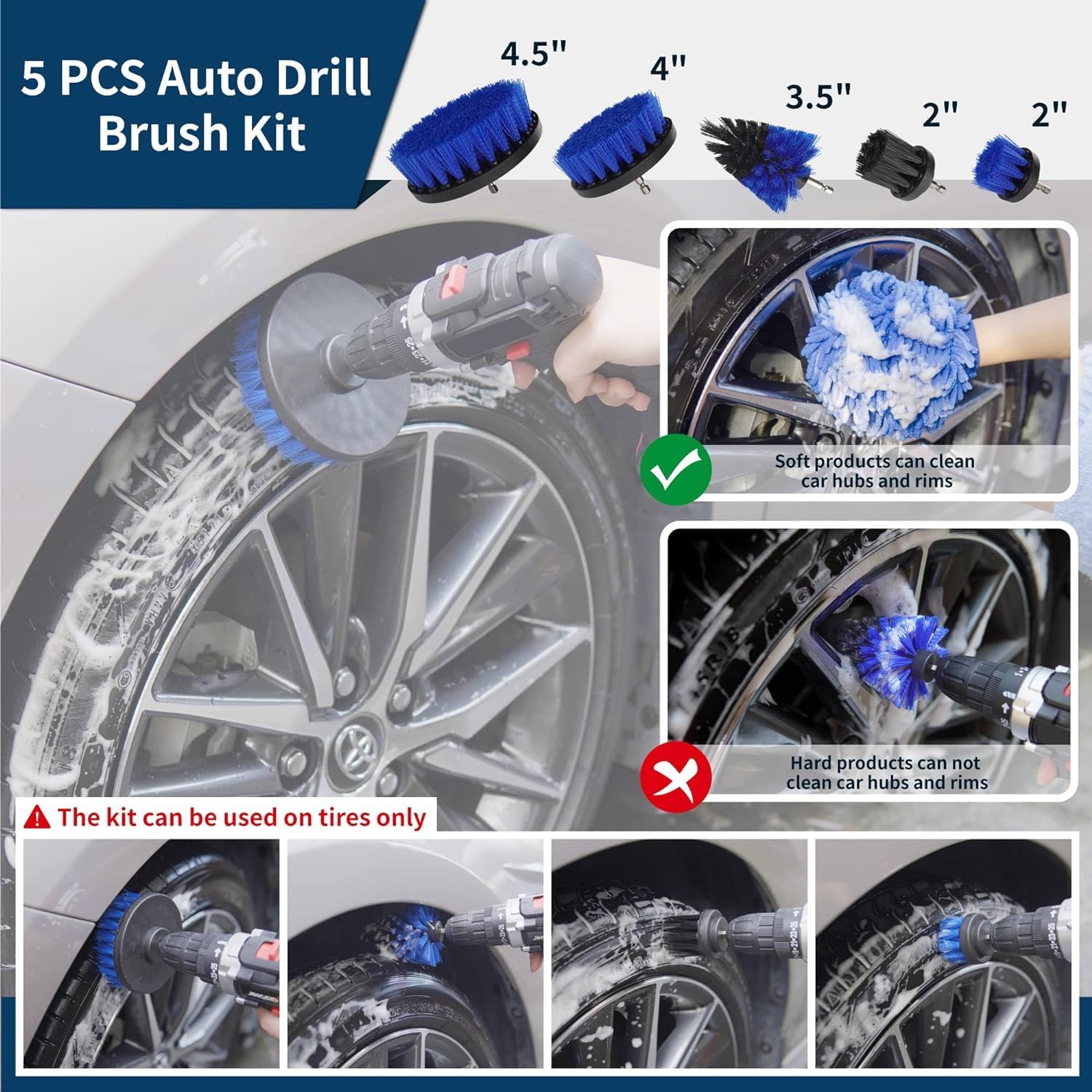 Thumbnail 1 de Bemece 29 Piece car detailing kit - 29pcs