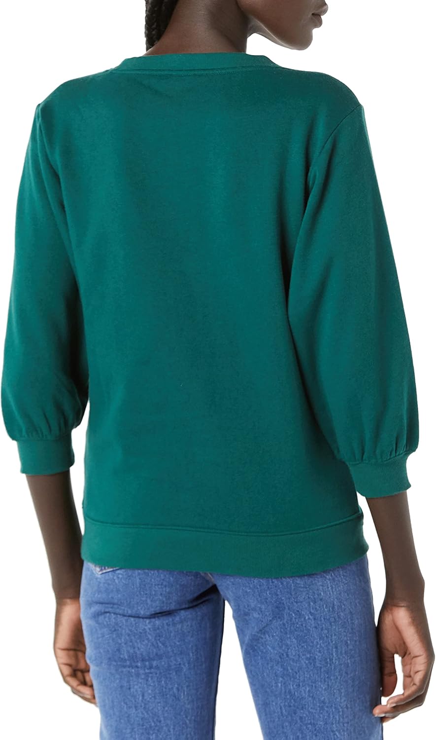 Thumbnail 1 de Amazon Essentials Women’s French Terry Fleece Crewneck Sweatshirt with Sleeve Detail
