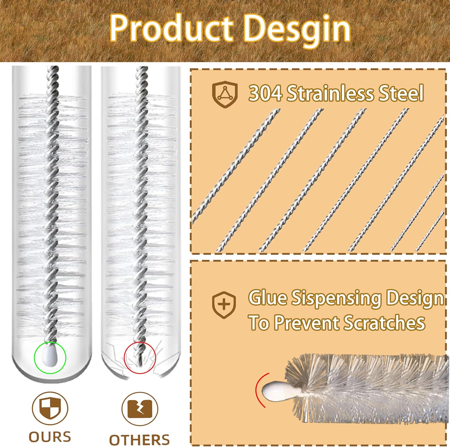 Thumbnail 4 de CIDYAUST Straw Cleaner Brush Extra Long 14 Inch – 8-Pack
