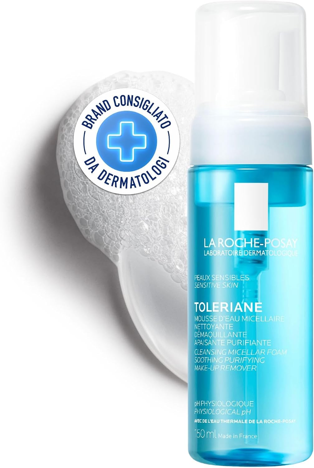 Detalle de La Roche-Posay Physiologique Mousse Acqua Micellare Detergente per pelli sensibili, 150 ml