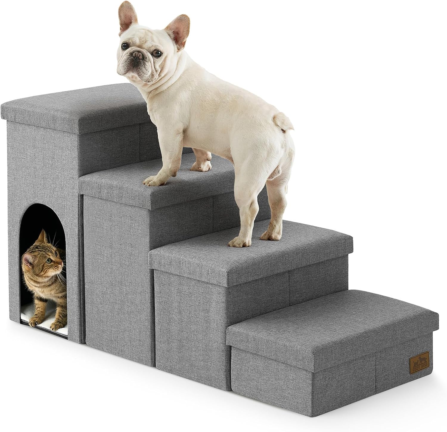 Detalle de COZY KISS Dog Stairs, 4-Step