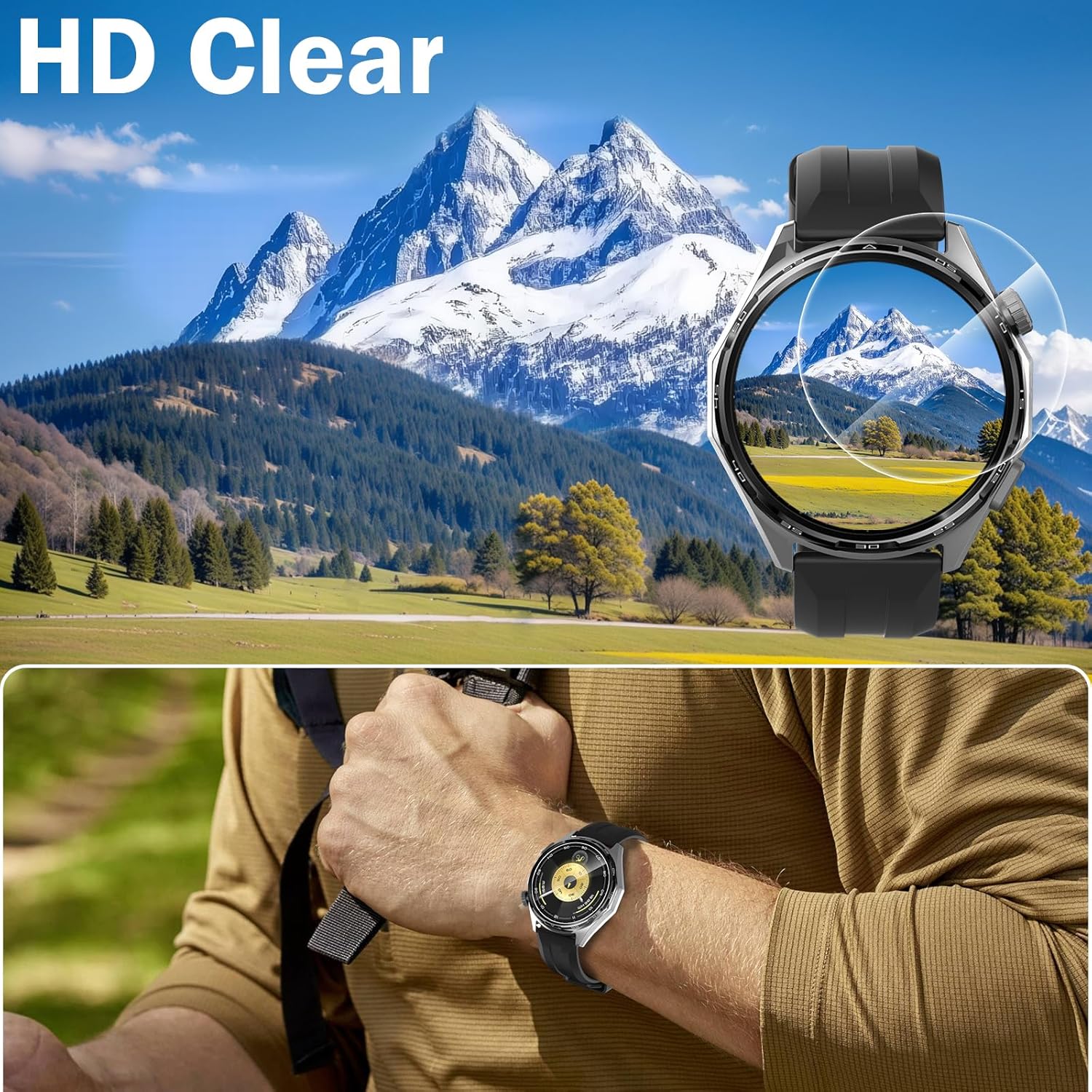 Thumbnail 4 de Simpeak 5 Pcs Screen Protector for Huawei Watch GT6 Pro/6/5/5 Pro/4 46mm