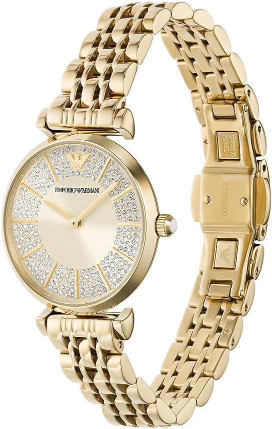 Thumbnail 2 de Emporio Armani Orologio Donna, movimento: elegante orologio da polso in acciaio dorato