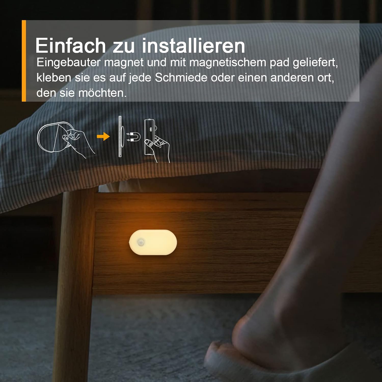 Thumbnail 6 de Lyridz Dimmbares Nachtlicht mit Bewegungsmelder 2 Stk.