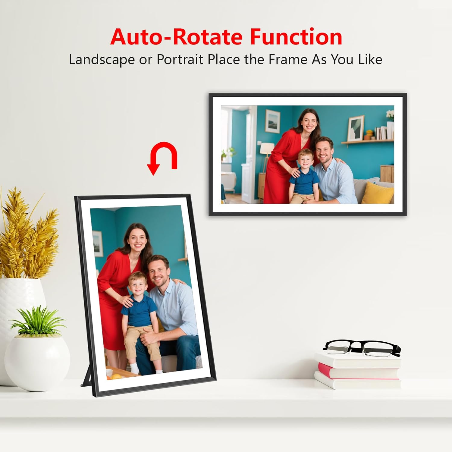 Thumbnail 6 de FRAMEO Digital Photo Frame 15.6-inch 32 GB WiFi