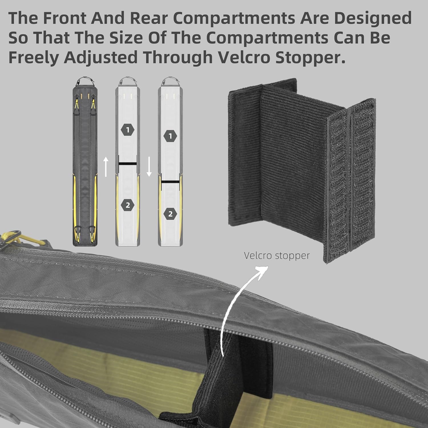 Thumbnail 2 de Rhinowalk Bike Top Tube Bag 2.1L (Waterproof) – Large White frame bag for MTB & road bikes