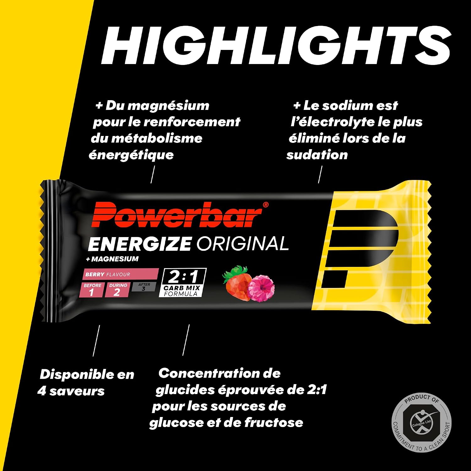 Thumbnail 3 de PowerBar Energize Original Berry 55 g