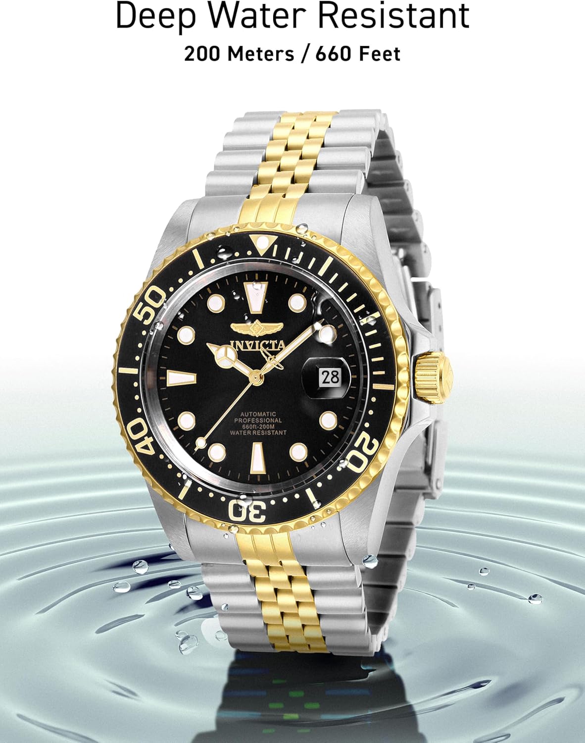 Detalle de Invicta Pro Diver Montre Homme Mouvement Automatique en Acier Inoxydable – 42 mm