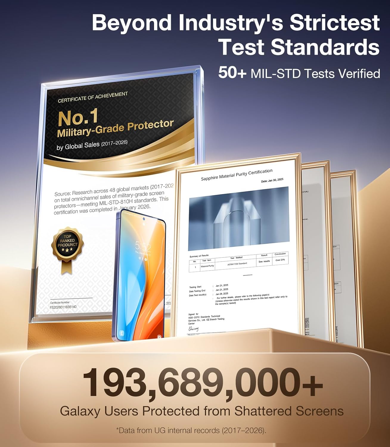 Thumbnail 1 de UltraGlass TOP 9H+ Armor for Samsung Galaxy S26 Ultra