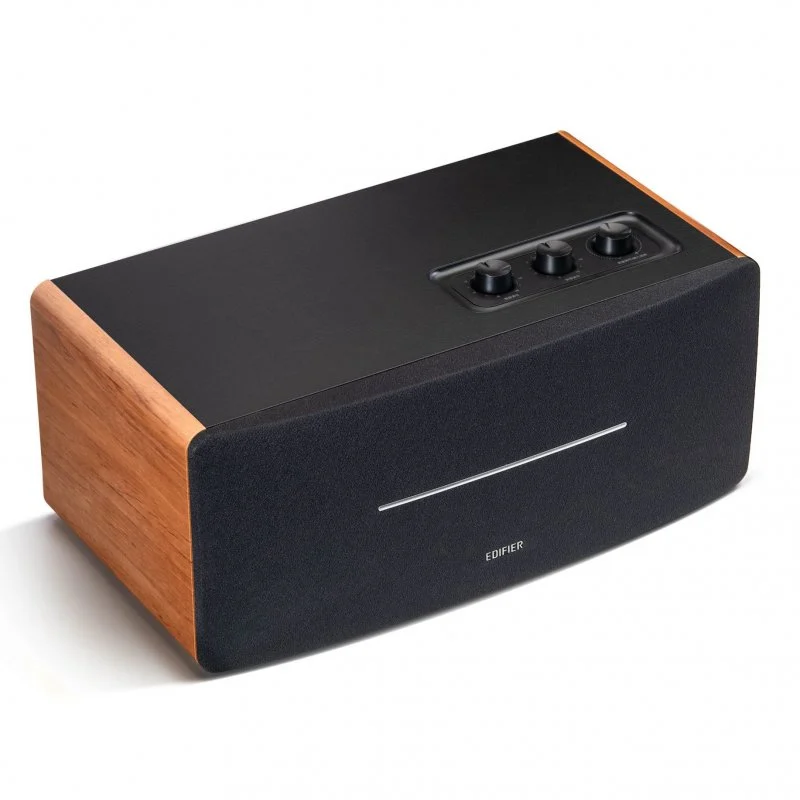 Detalle de Edifier D12 altavoces Bluetooth de escritorio 70W RMS (marrón)
