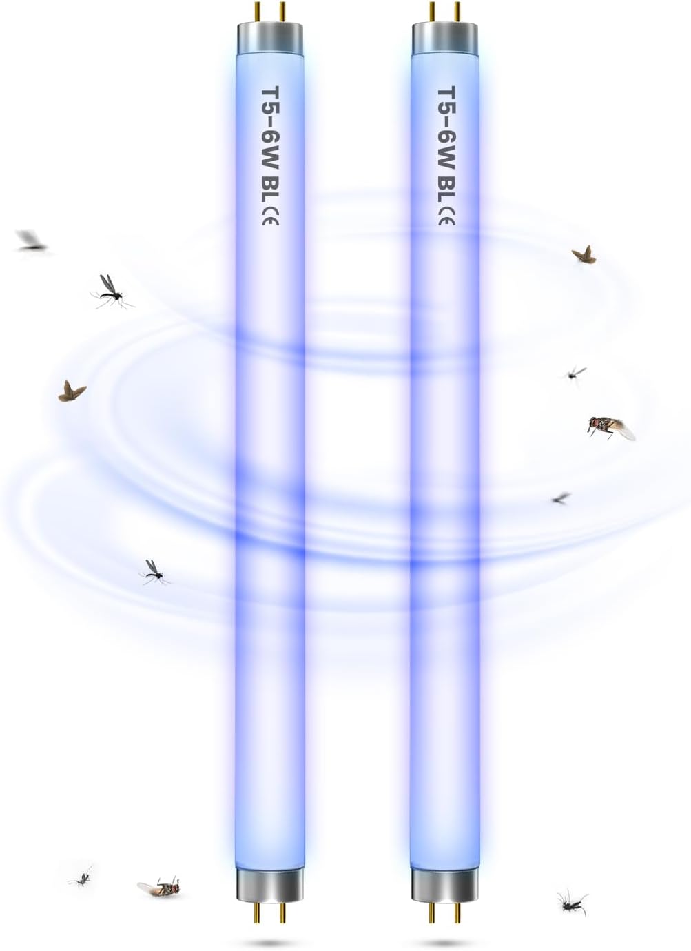 Detalle de BrightArk T5-6W-BL vervanglampen voor insectenlamp, 6 W, G5, set van 2
