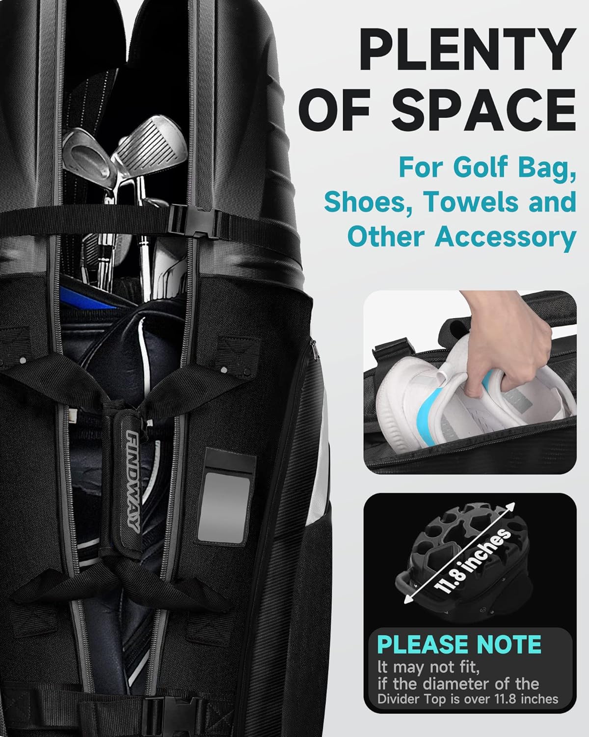 Detalle 2 de Findway Golf Travel Bag 55in