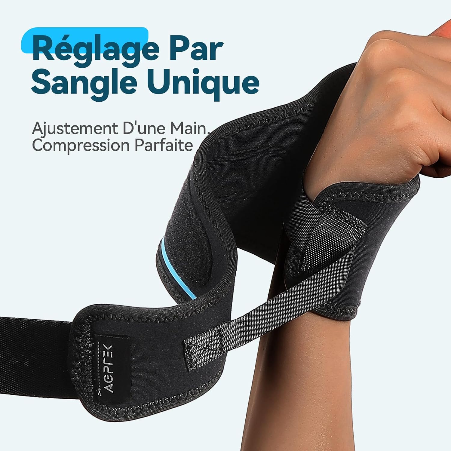 Detalle 1 de AGPTEK Orthèse Poignet Droit 13–20 cm 🩹