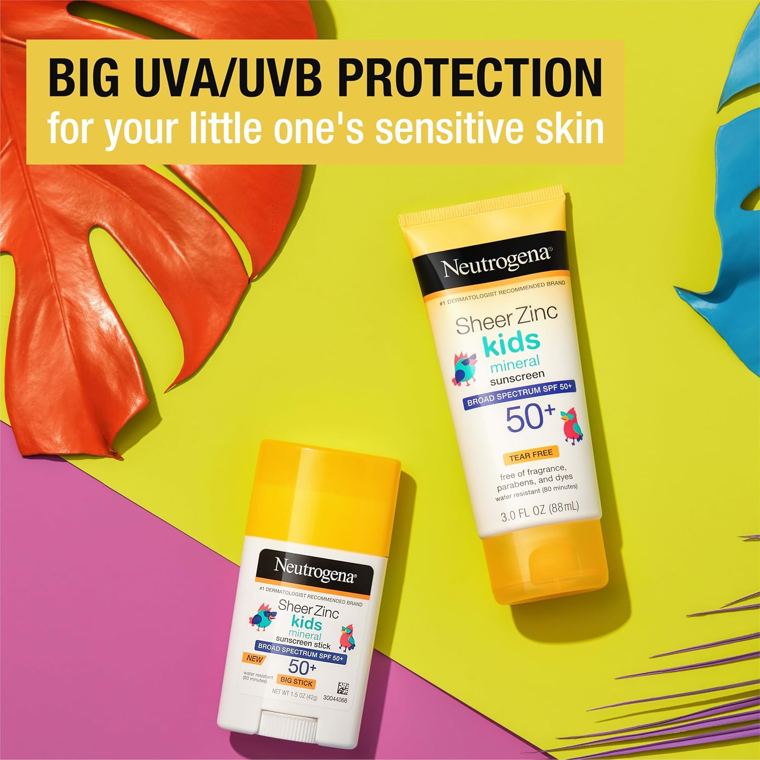 Thumbnail 1 de Neutrogena Kids Mineral Sunscreen Sheer Zinc Oxide Lotion SPF 50+