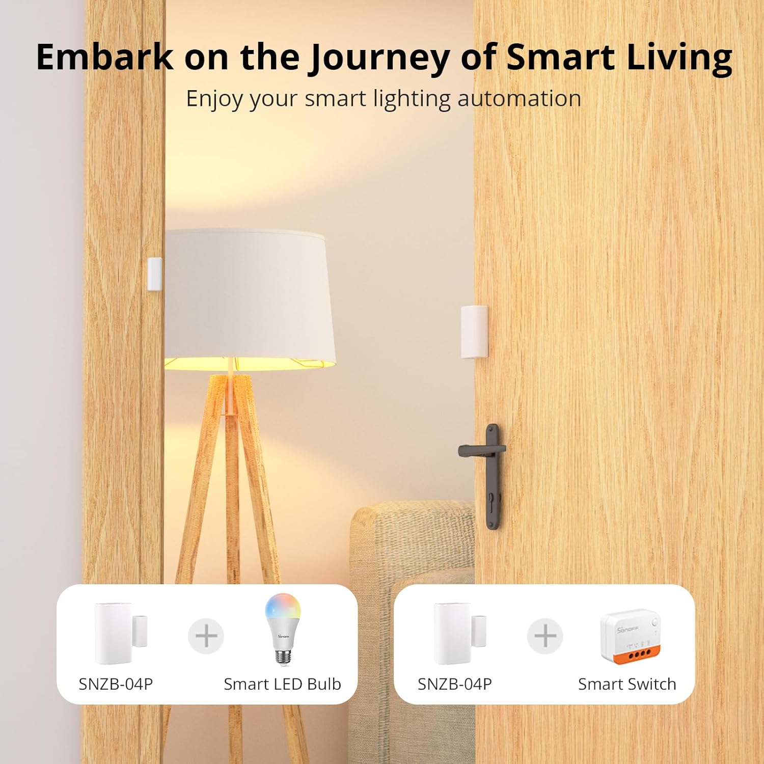 Thumbnail 2 de SONOFF SNZB-04P Zigbee Door Window Sensor with Tamper Alerts