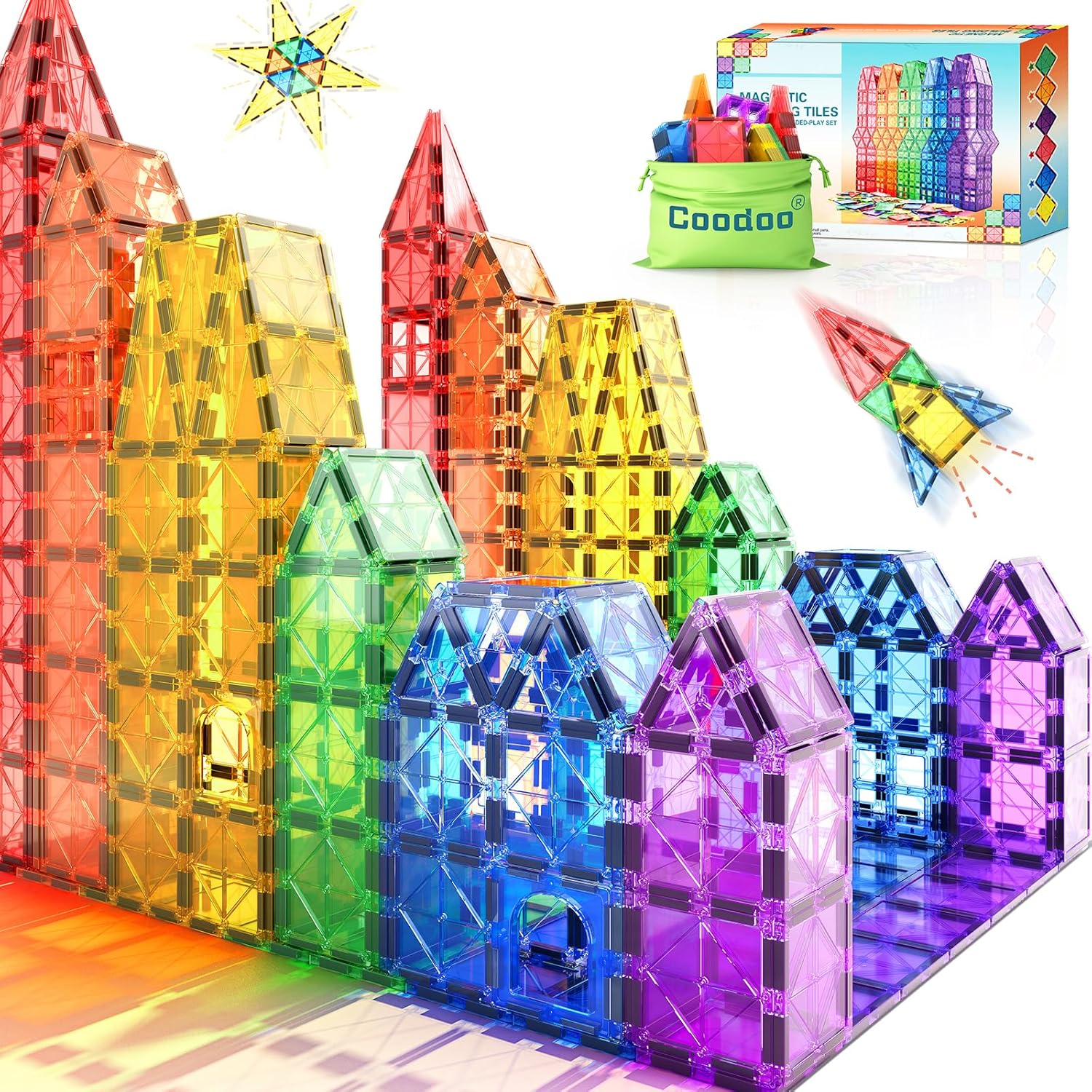 Piastrelle magnetiche 40 pezzi per bambini 🧩