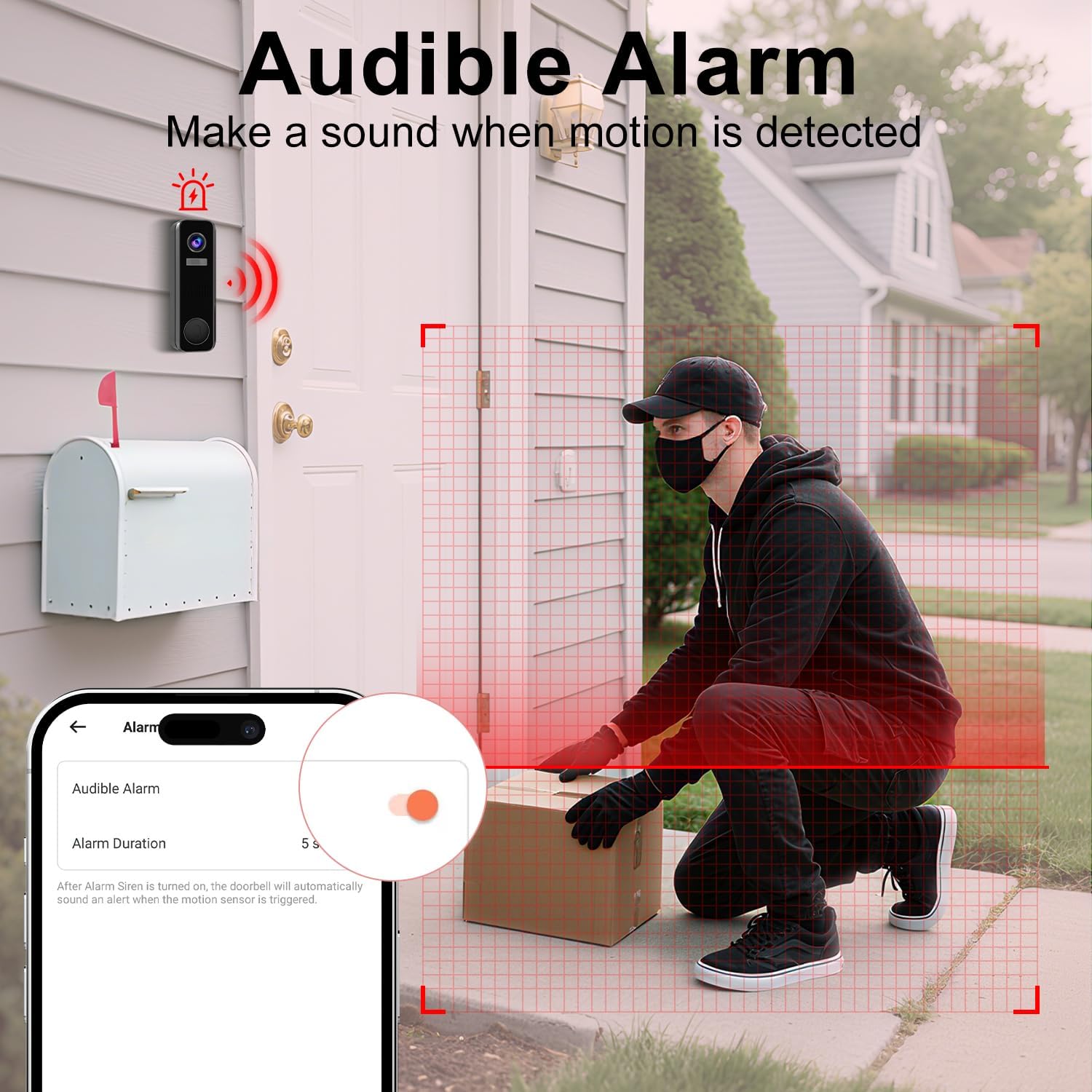 Thumbnail 2 de Video Doorbell Camera Wireless with Ringer Chime 2K Door Bell