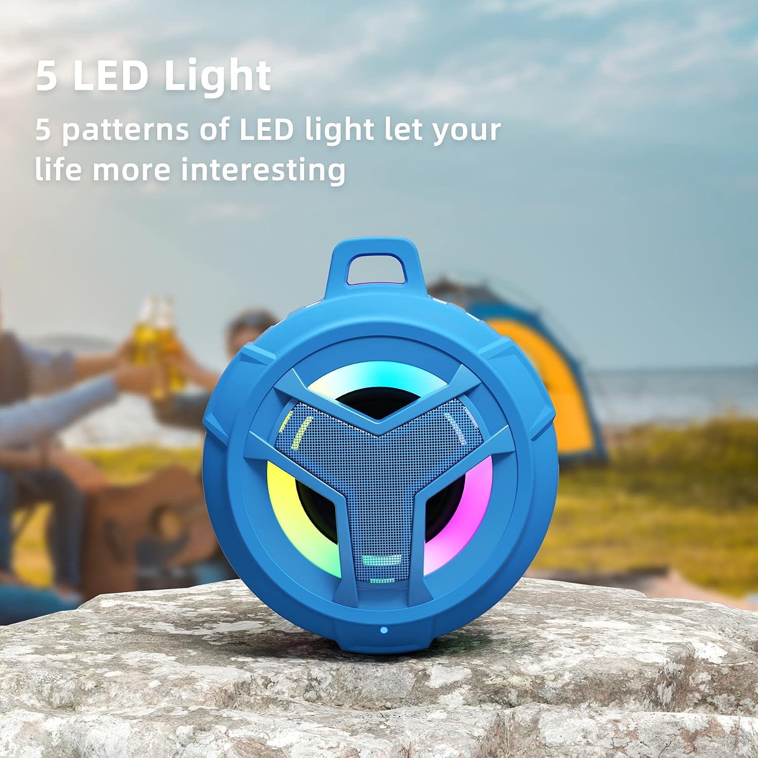 Detalle 1 de EBODA Shower Bluetooth Waterproof Speaker, IPX7 Floating, 24-Hour Playtime