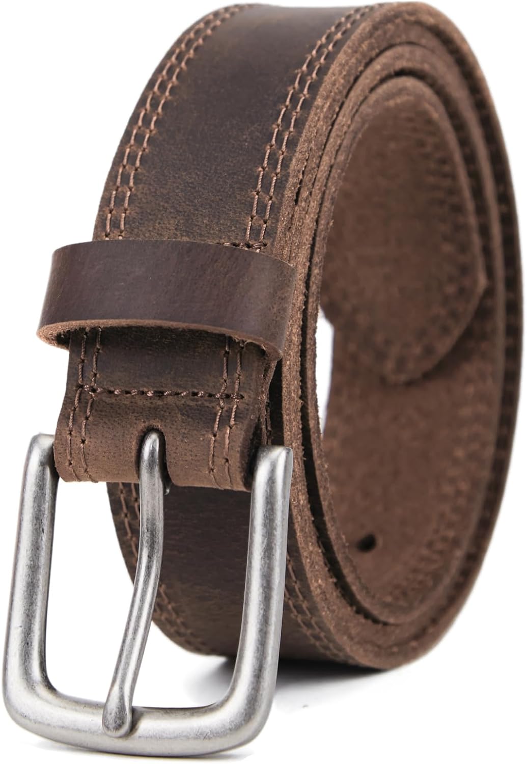Detalle de Mens genuine leather jeans belt 1.4 inch