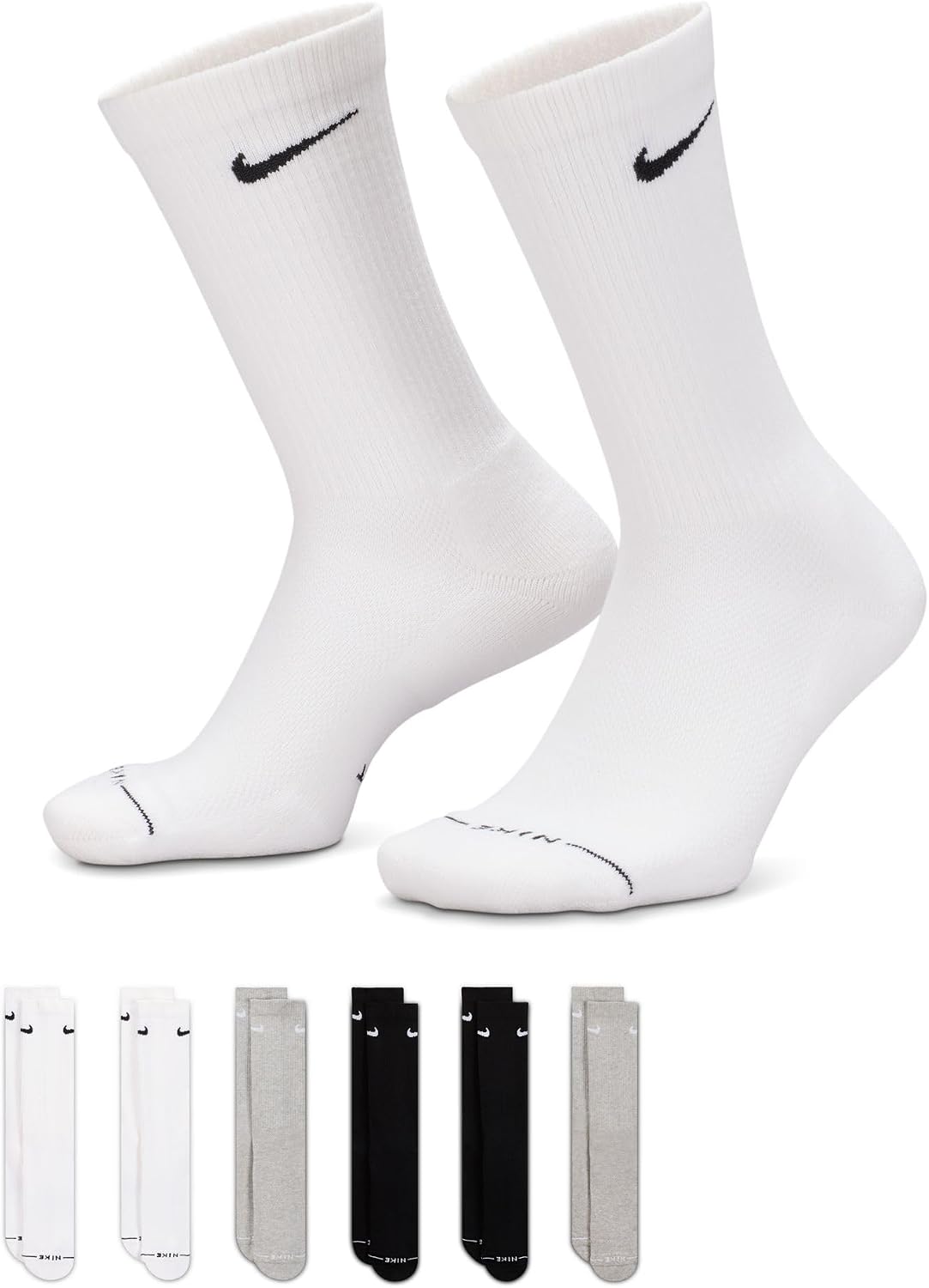 Thumbnail 6 de Nike Everyday Plus Crew (6 Pairs) – Multi-Color, Large