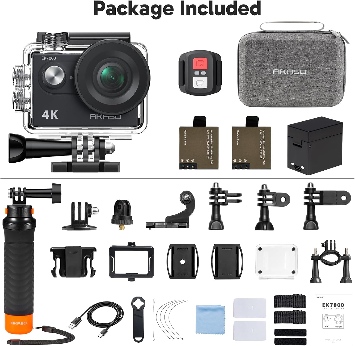 Thumbnail 6 de AKASO EK7000 4K Action Camera Bundle