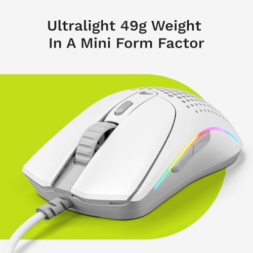 Detalle de Glorious Model O 2 Mini 49 g — ratón gaming para manos pequeñas 🖱
