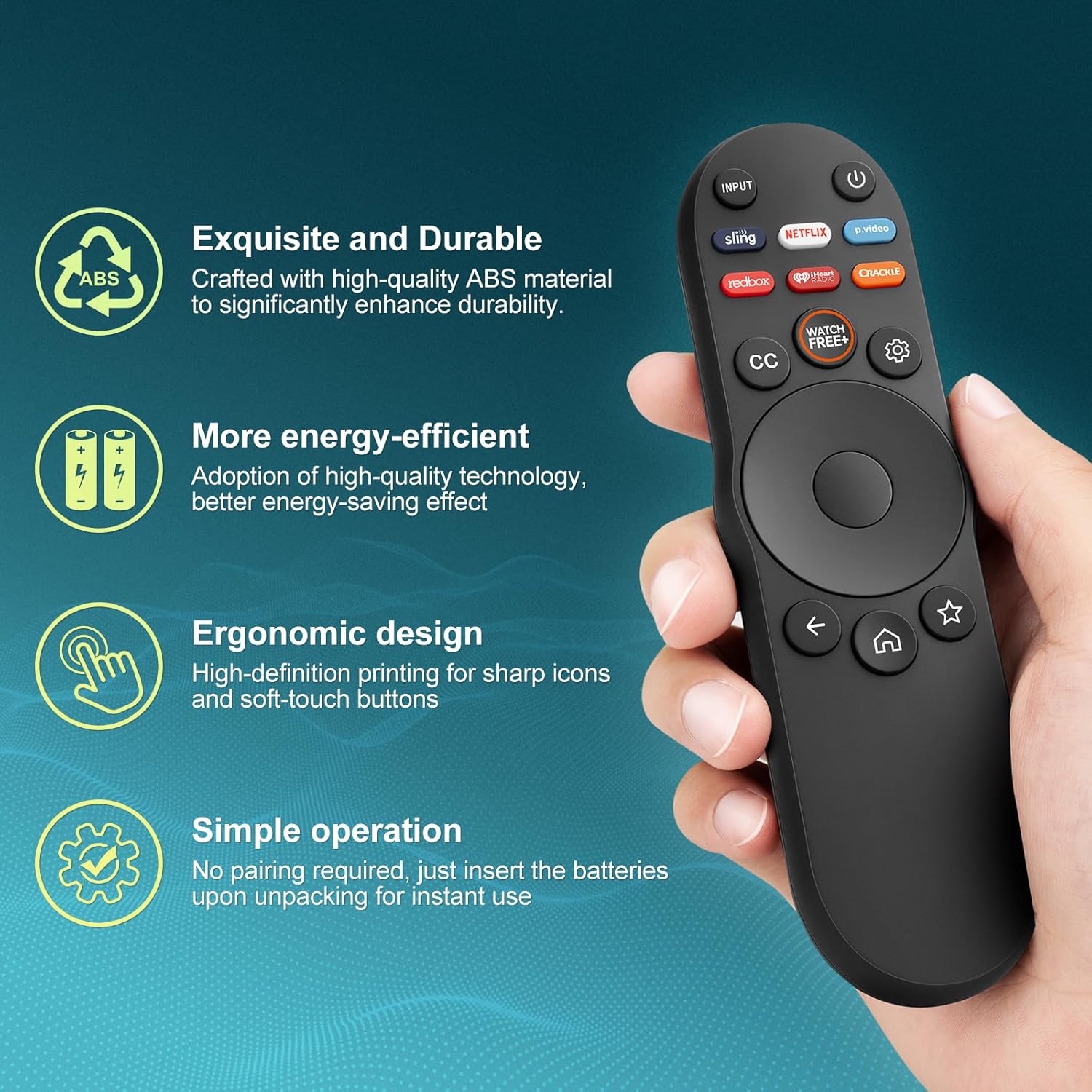 Thumbnail 4 de Vizio XRT270 Universal Remote for Smart TV