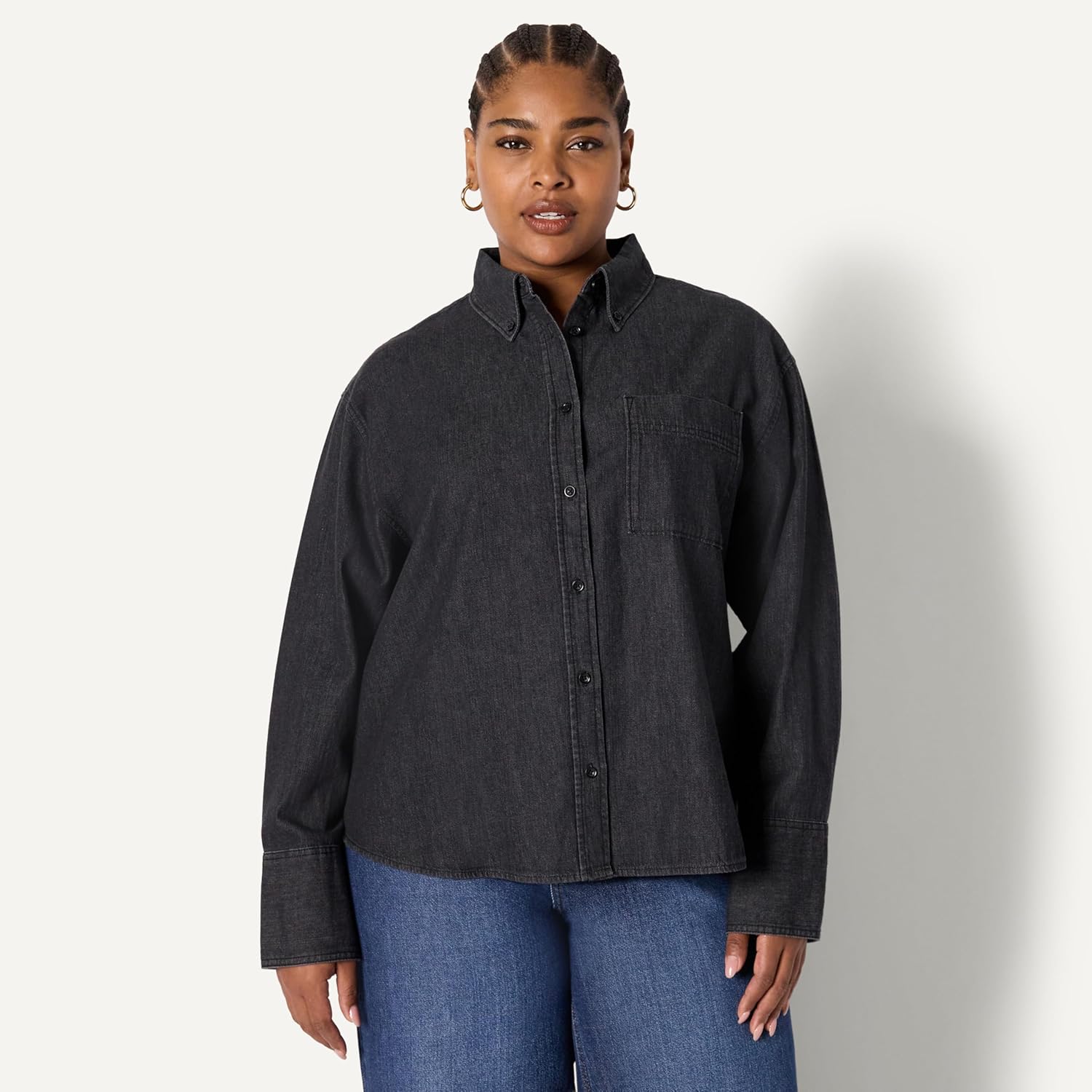 Thumbnail 5 de Amazon Essentials Damen Oversize-Button-Down Jeanshemd