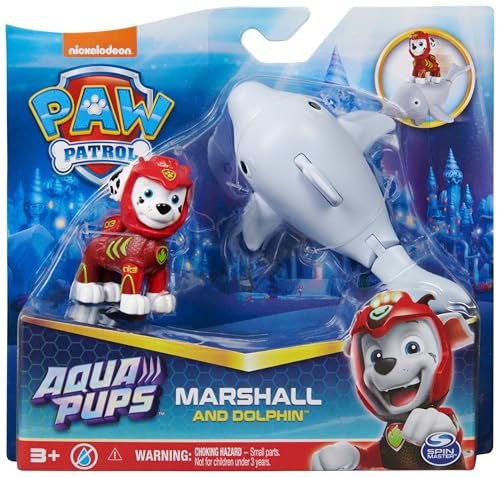 Thumbnail 7 de Patrulla Canina - Figura Marshall y Delfín Aqua Pups 🐾