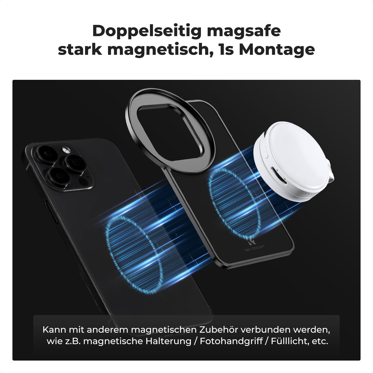 Thumbnail 3 de K&F CONCEPT Magnetischer Filterrahmen für 6,7 Zoll iPhone (67 mm Gewinde) – kompatibel mit iPhone 16/15/14/13 Pro Max und Plus