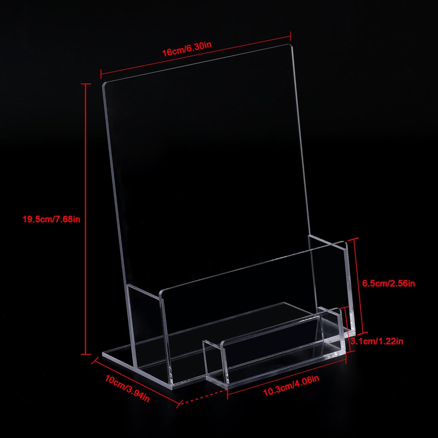 Thumbnail 1 de A5 acrylic leaflet holder 2 pack