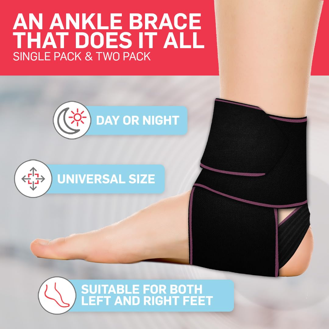 Thumbnail 5 de Dr. Arthritis Essentials Ankle Brace Compression Socks – Left & Right Pair (Pink, 2 Pack)