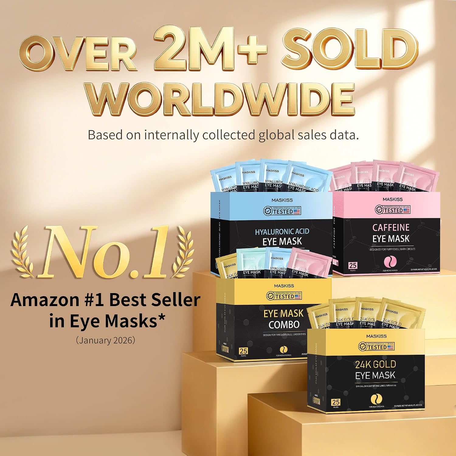 Thumbnail 1 de Maskiss 24k Gold Under Eye Patches 30 Pairs